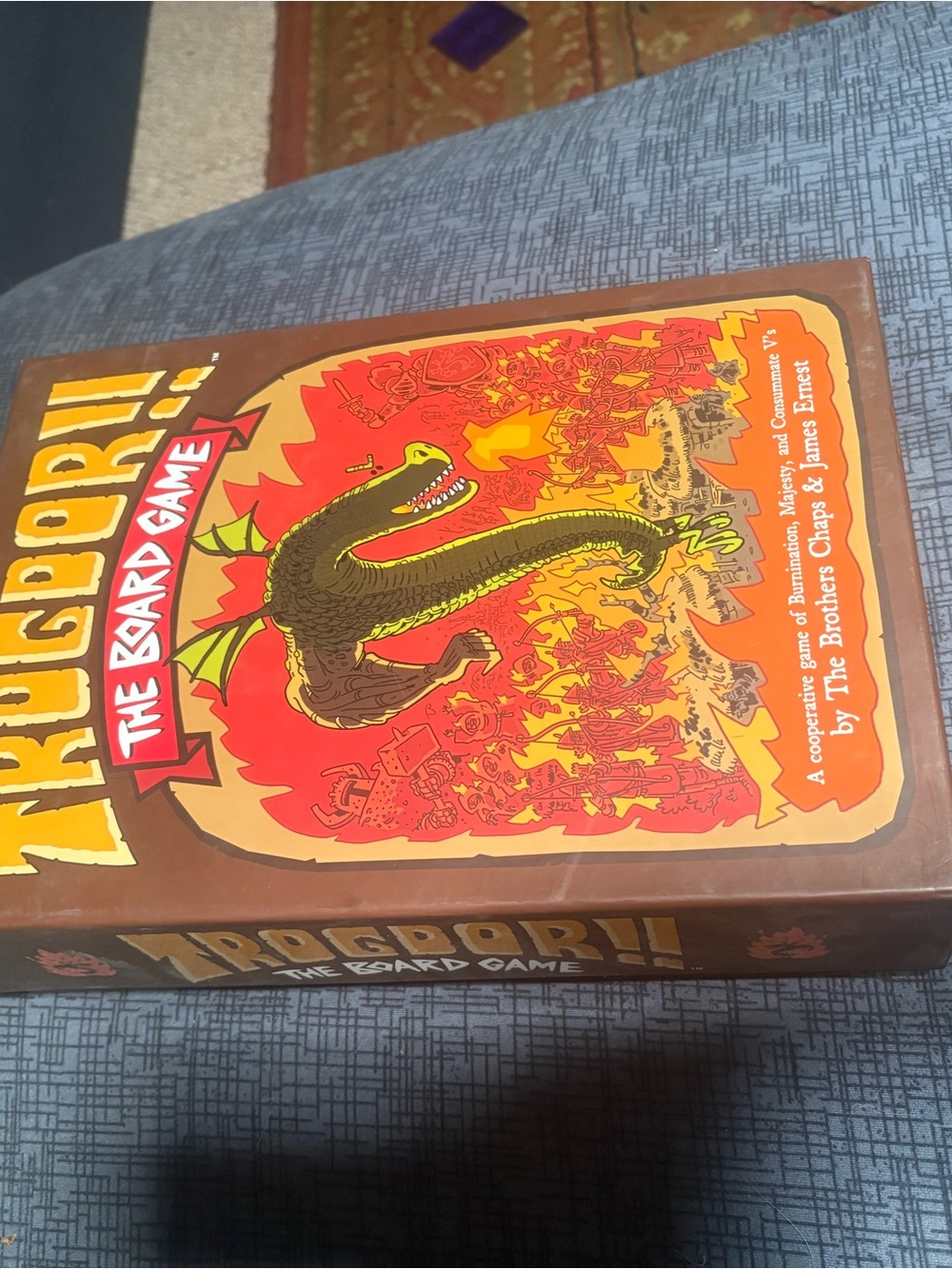 Trogdor!! The Board Game - Brown & Red Reptile-Themed Game